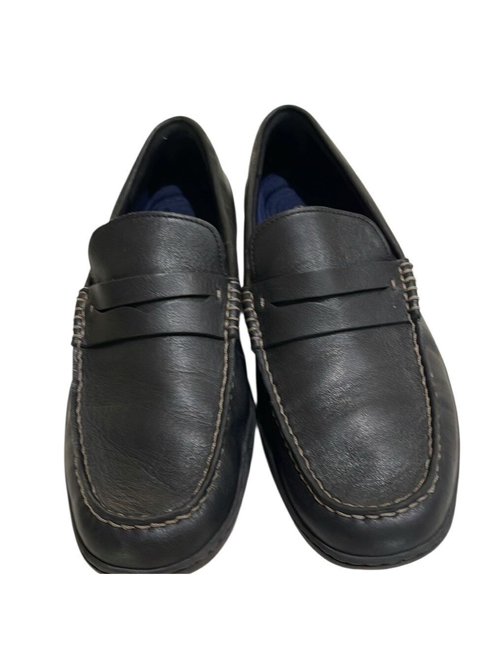 Cole Haan Grand.0S Leather Moc Toe Slip on Penny Loafer SZ 11 Black Worn Once - Picture 2 of 7